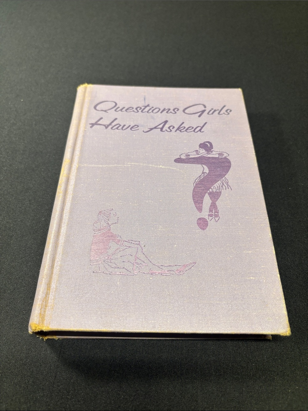Vintage 1962 Questions Girls Have Asked Hardcover Book Wood-Comstock
